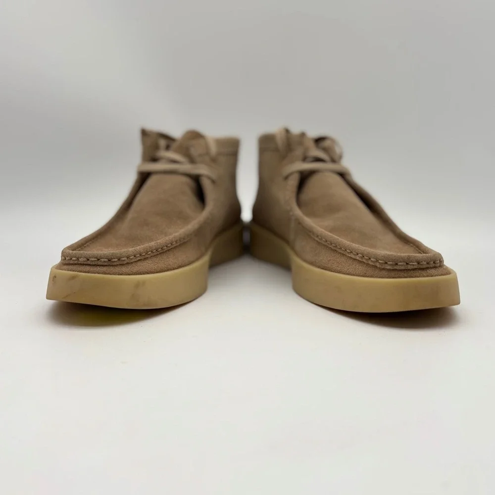 Marc Fisher LTD LMCOOPER Tan Suede Chukka Boots Mens13 MocToe Gum Sole Platform